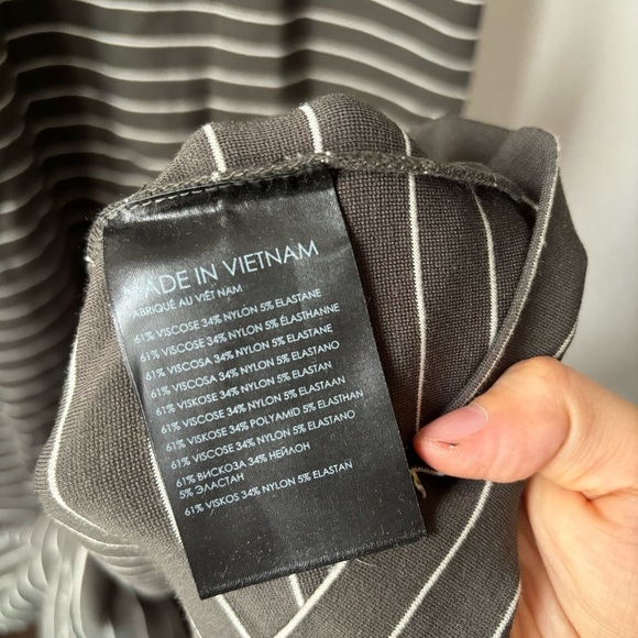 Club Monaco Polished Ponte Knit Dress Sz 10 Maxi - Picture 11 of 12